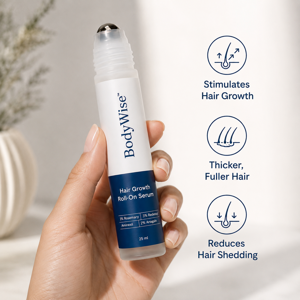 Bodywise™ | Hair Growth Roll On Serum